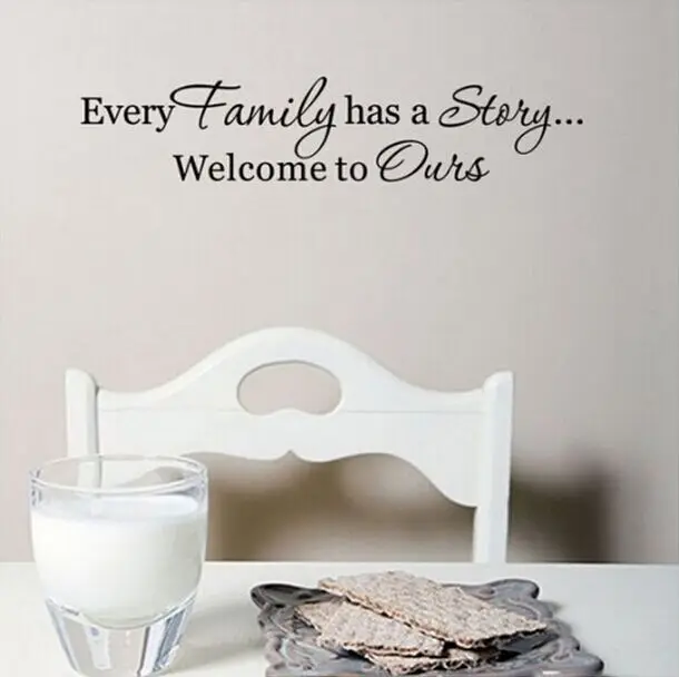 Wall Decals Quotes Every Family Has A Story Vinyl Wall Quotes, Wall Stickers Home Accessories