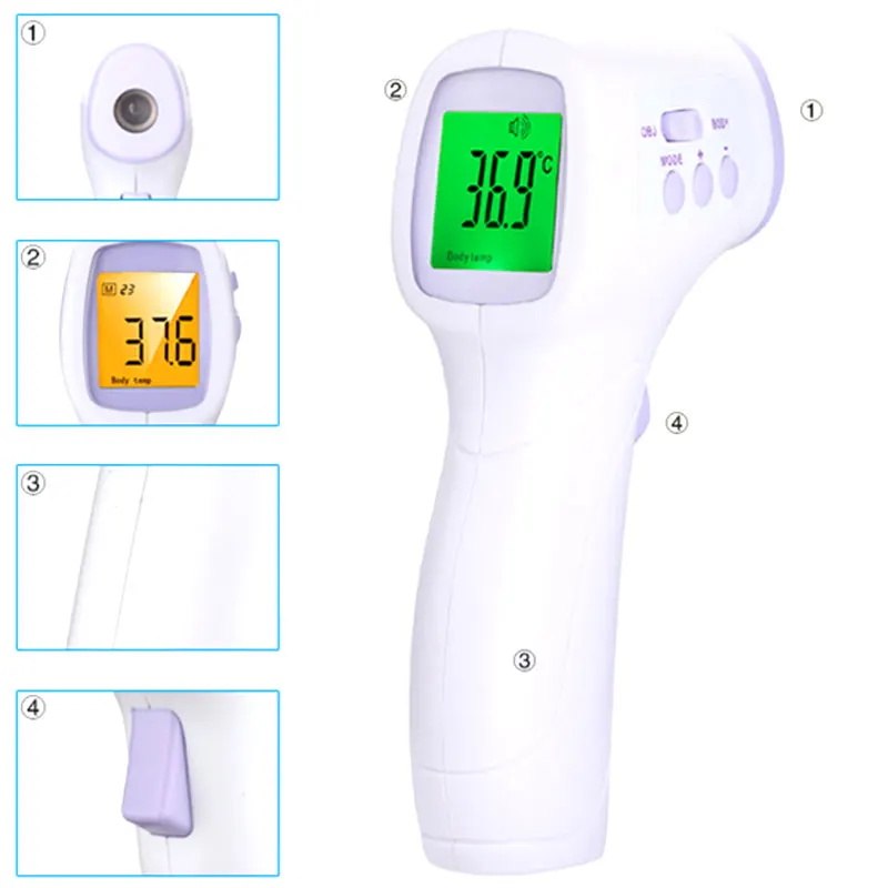 Бесконтактный лоб термометр детский цифровой термометр инфракрасный с ЖК-дисплеем Fever для взрослых детей семья здоровье распродажа цена