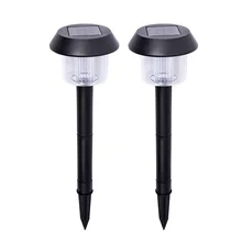 2 шт. Солнечный Путь Свет Водонепроницаемый Пейзаж газонный светильник заземляющий штекер свет двора дорожка газон патио(черный