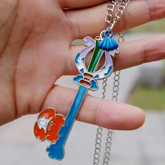 Game Kingdom Hearts Sora Crown keyblade Metal Necklace Pendant 9style