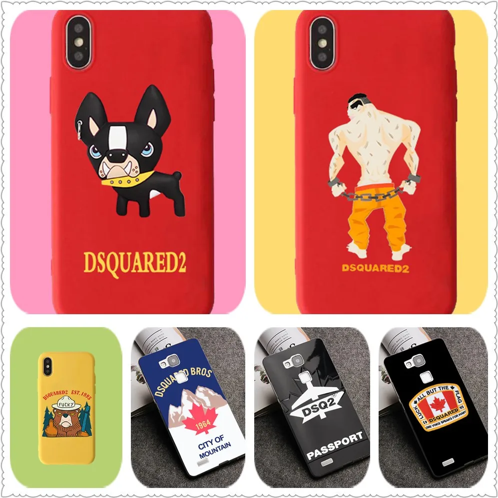 New Arrival Milan Maple Dsquared Italian fashion brand TPU Patterned Case For Huawei P20 Mate 10 P10 Lite P20 Pro P8 P9 Lite