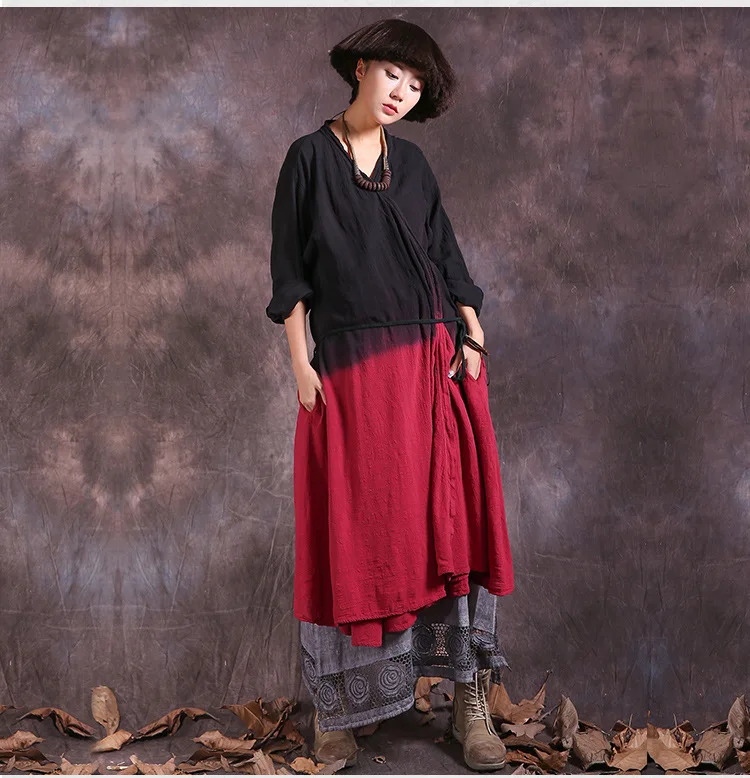 

Women Cotton And Linen National Trench Handing Dry Blet Windbreaker Jacket 2018 Autumn Casual Elegant Female Trench Coat Origine