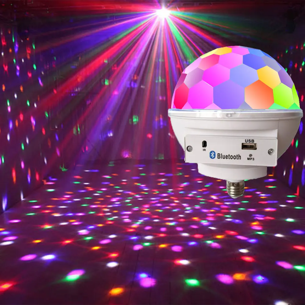 Цветная (RGB светодиодный диско шар звук Вечерние огни Беспроводной Bluetooth Музыка