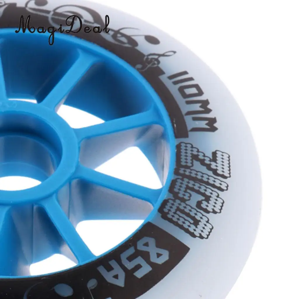 MagiDeal Outdoor PU Roller Inline Skates Wheel Replacement Racing Wheels 90mm/100mm/110mm
