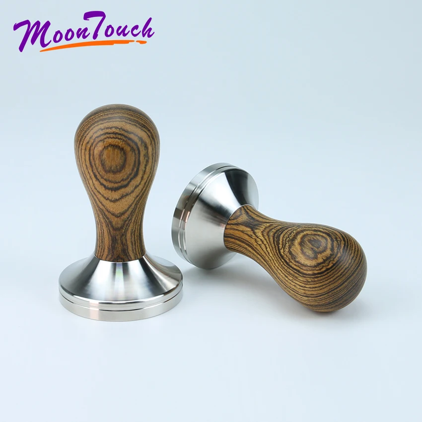 Cordia Dichoto Wooden Coffee Tamper Leopard Print Handle Stainless Steel Hammer 41/49/51/53/57/57.5/58/58.35mm Coffee Tools Cordia Dichoto Wooden Coffee Tamper Leopard Print Handle Stainless Steel Hammer 41/49/51/53/57/57.5/58/58.35mm Coffee Tools