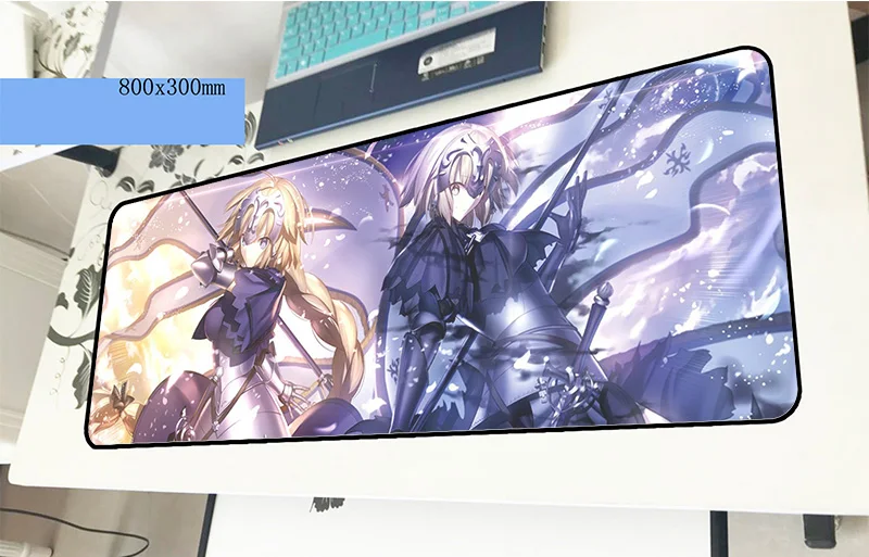 Fate mousepad gamer locked edge 800x300x3mm gaming mouse pad large thick font b notebook b font