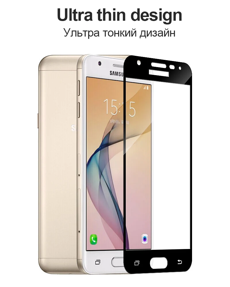 TOMKAS 5D Curved Edge Glass For Samsung Galaxy J7 J5 J3 Pro 2017 Screen Protector For Samsung J5 J7 Prime A3 A5 A7 2017 Glass