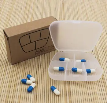 شراء صندوق جديد لحمل حبوب الدواء المحمول 500 قطعة صندوق منظم الأدوية صندوق حاوية علب منزلية 5 مشابك SY62