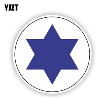 

YJZT 11CM*11CM Car Sticker Israeli Air Force Round Accessories Helmet Decal 6-2016