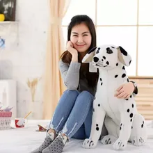 Моделирование животных 78 см приседания пятнистый собака далматинец плюшевые игрушки подарок на день рождения b0581