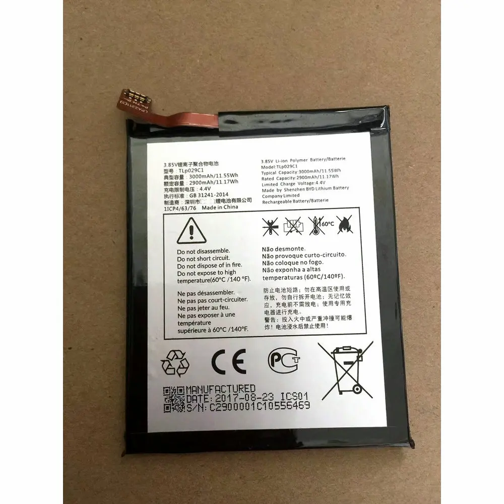 

3000mAh TLp029C1 TLp029C7 Аккумулятор для TCL Alcatel A30 Fierce A30Plus OT-5049S OT-5049ZFor Blackberry Key2 LE Key 2LE