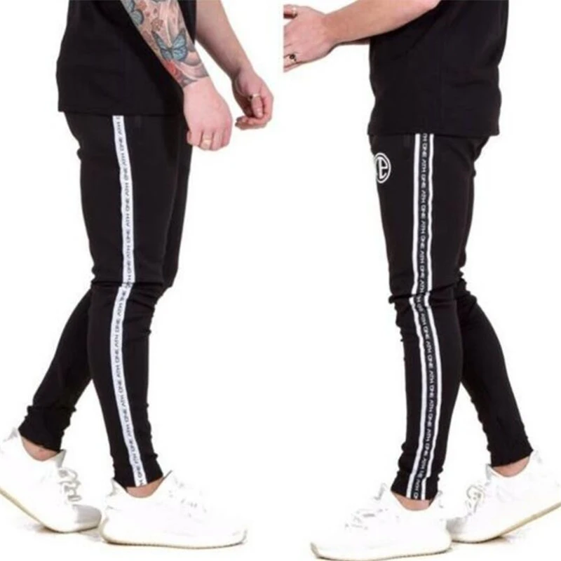 

New Brand 2019 GYMS Track Pant Joggers Pants Men Fitness Cotton Sweatpants Bottoms Joggers Workout Pants Men Casual Pants