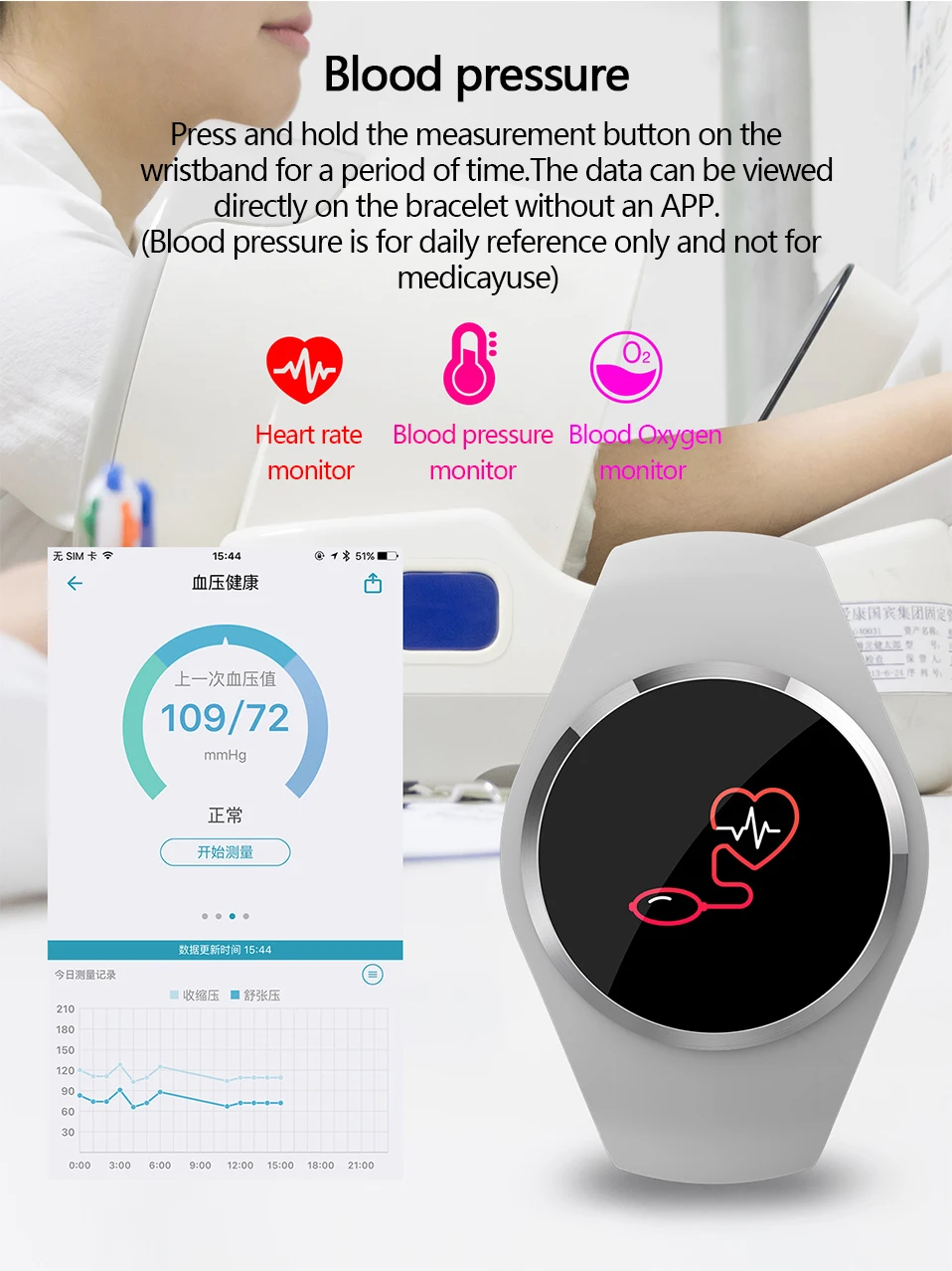 ADORARE Q1 Smart Watch Bracelet Heart Rate Monitor Smart Clock Wristband Fitness Tracker Men Women Smartwatch for Android iOS (11)