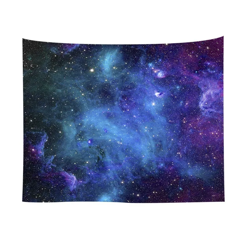 Galaxy Starry Tapestry Universe Printed Wall Hanging Tapestry Polyester Fabric Wall Decor Beach Towel Bedspread Picnic Blanket