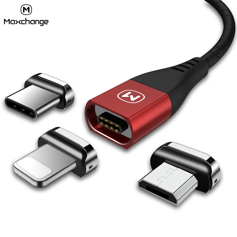 

3A Fast Charging Micro USB Charge Cable 1m Magnetic Type C Cable USB-C Universal Data Magnetic Mobile Phone Cables For Iphone