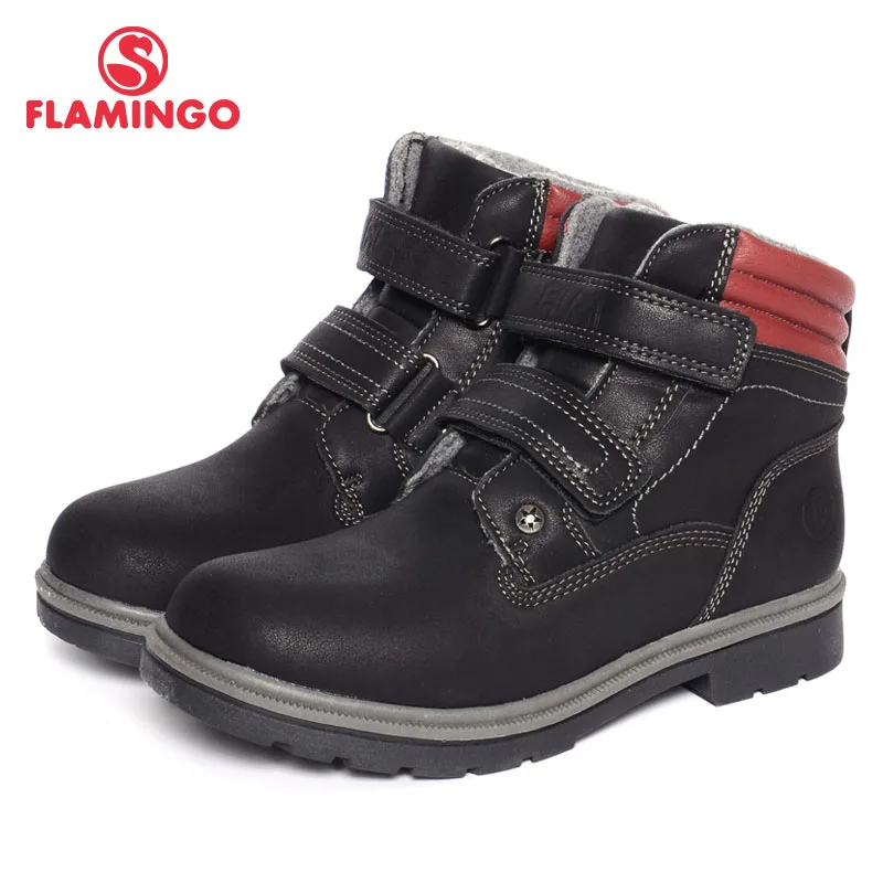 FLAMINGO 2016 new collection autumn/winter fashion kids boots high quality anti-slip kids shoes for boys W6NF011
