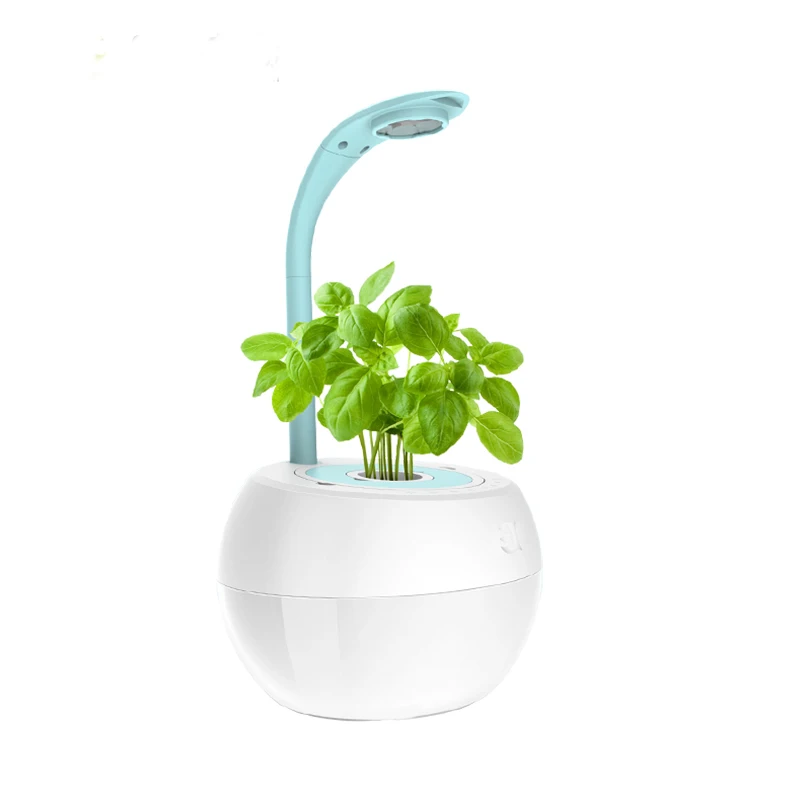 Creative Table Lamp Intelligent flower Hydroponics system without Earth Automatic Watering Plant Growing Nursery Pot