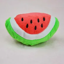 Cute Watermelon Plush pet dog cat Sound squeakers squeaky Toy for small dog Chihuahua dog chew