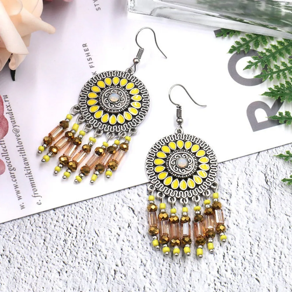 Богемные этнические индийские серьги для женщин jhumka традиционные Длинные