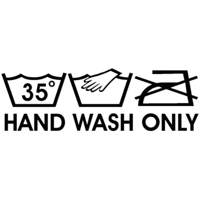 15.4X4.9CM HAND WASH ONLY Personality Car Sticker Vinyl Decal Black