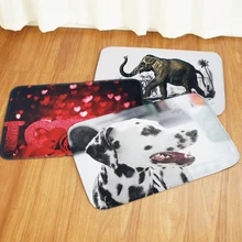 Прекрасный Ковер нескользящий коврик мягкий дышащий рисунок животных напечатанный пены памяти кораллового бархата коврик для ванной комнаты кухни спальни напольный коврик