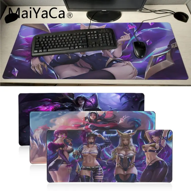 

MaiYaCa League of Legend virtual girl band K DA KaiSa2 Rubber Mouse Durable Desktop Mousepad Gamer PC Anti-slip Mouse Mat anime