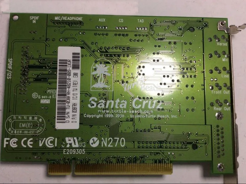 Desmonte Original Tartaruga Praia Santa Cruz Cs4630 Placa de Som de 5.1 Uma Boa Escolha de Música - Imagem 2