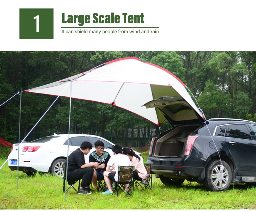 Windtour Outside Camping Portable Tailstock Weather Enclosure Sunshade