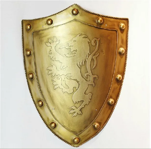 

Europe Medieval Ancient Rome Warrior Shield Decorative wall shield Home Decoration Film Art Collection Leo Shield
