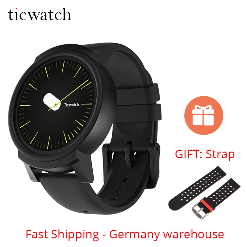 

[Shipping from Germany] Ticwatch E Expres Smart Watch Android Wear OS Bluetooth 4.1 WIFI GPS Smartwatch Phone with Sensors 1.4''