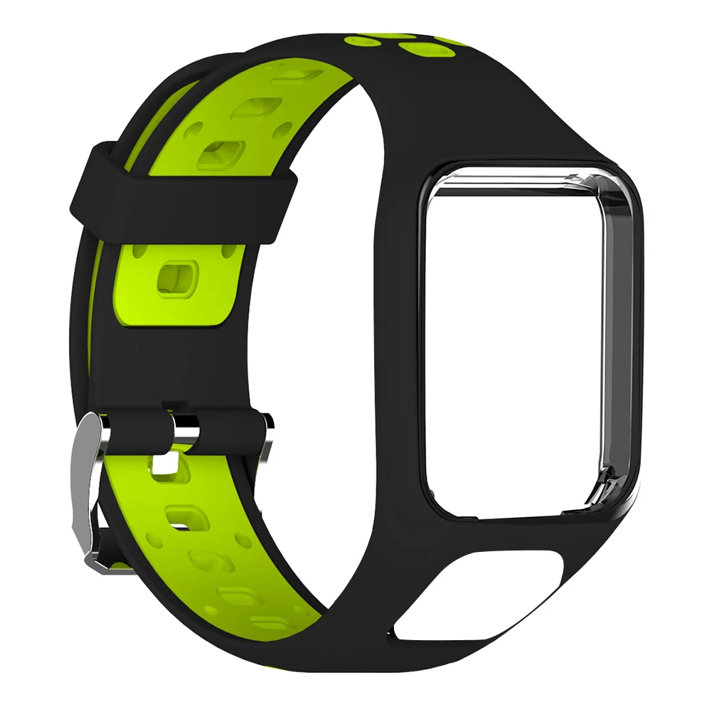 Силиконовый сменный ремешок для наручных часов Ремешок для TomTom 2 3 Runner 2 3 Spark 3 gps ремешок для часов