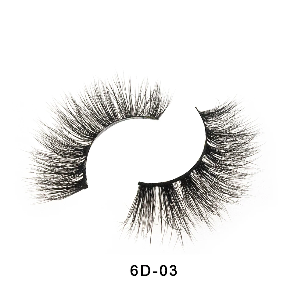 Crownlashes 6d норковые ресницы фирменные ресницы косметические ресницы Индивидуальные ресницы упаковочная коробка Поддельные ресницы - Цвет: 6D-03