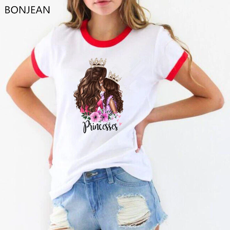 

Super mom tshirt Femme Summer tops for women 2019 vogue mom t shirt letters princesses print tee shirt streetwear drop shipping