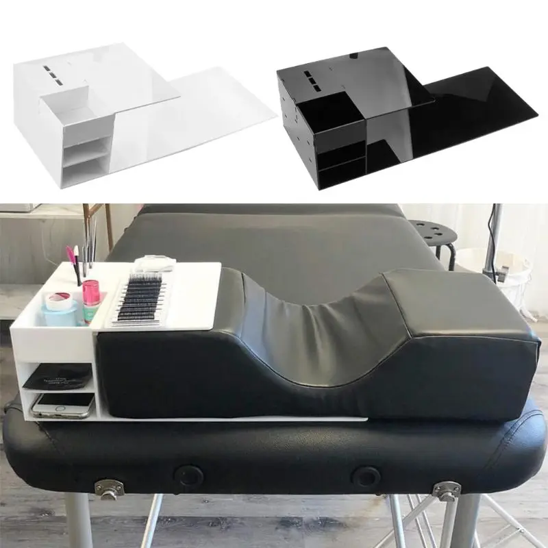 Prateleira de Exposição-lash Extensão dos Cílios Salão de Beleza Acrílico Travesseiro Carrinho Profissional Doméstico 50x20x13 cm Uso 8 Aplicador de sombra