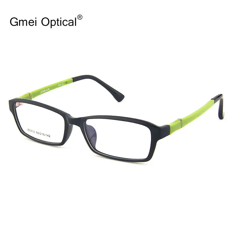 Gmei Оптический Прямоугольник полный обод гибкие TR90 очки Рамка для Для женщин и Для мужчин очки с 4 дополнительных Цвета JB5803