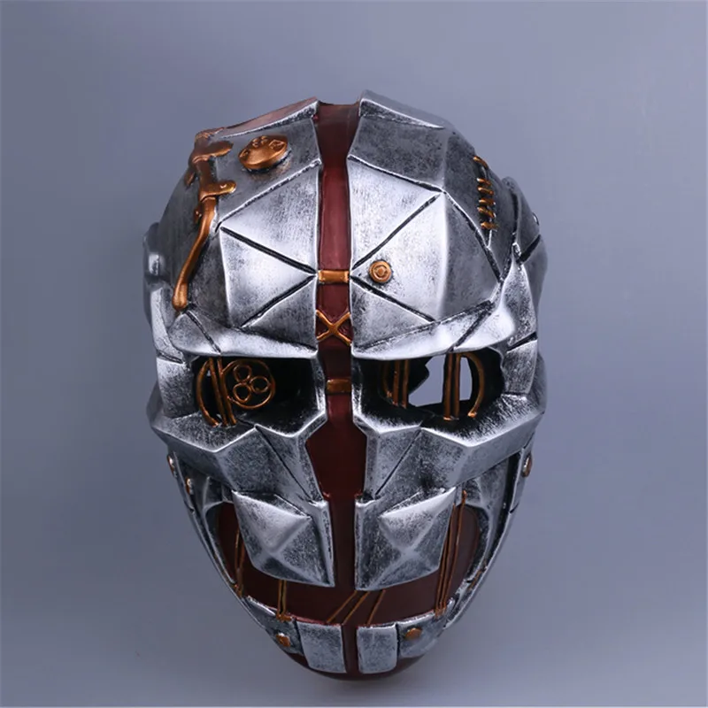 

Takerlama Hot Game Dishonored Helmet Wearable Masks Cosplay Corvo Attano Mask Halloween Party Props