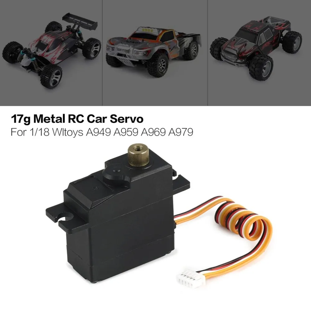 

17g Metal Gear Servo 4.8-6V for 1/18 Wltoys A949 A959 A969 A979 A959-A A969-A A979-A RC Car Truck Model Steering Part