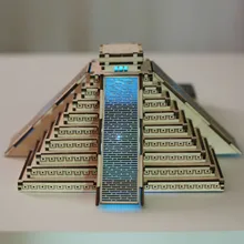 Майя пирамида Деревянный 3D трехмерный зигзаг головоломка экспортные партнеры игрушки Туристические аттракционы Детские Подарочные игрушки