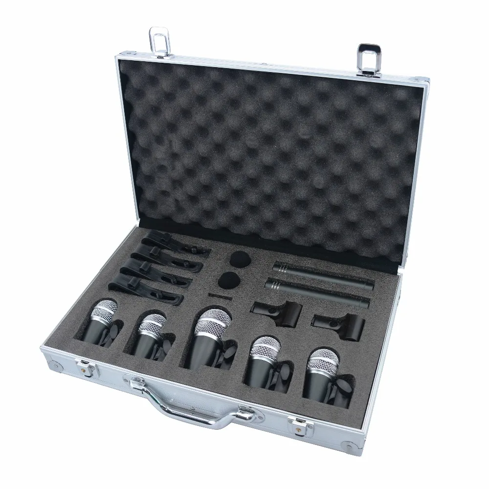 

Vocal Instrument Kick Drum Set Microphone Professional Sound System Microfones Mikrofon Drum SET Microphon with Nice Package