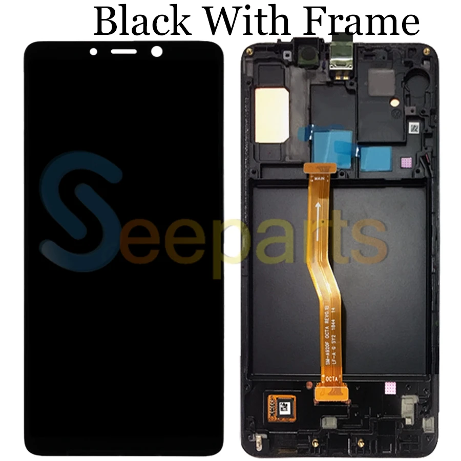 For Samsung Galaxy A9 2018 A9s A9 Star Pro SM-A920FDS LCD Display Touch Screen Digitizer with frame for Samsung A920 lcd (3)