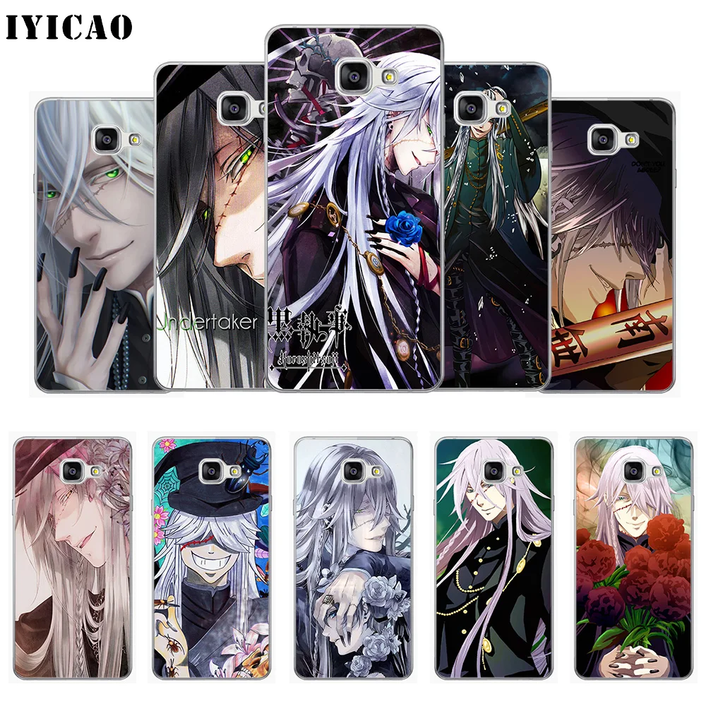 

IYICAO Under taker Black Butler Soft Silicone Phone Case for Samsung A10 A30 A40 A50 A70 M10 M20 M30 TPU Cover