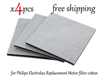 

4Pcs/Lot Vacuum Cleaner HEPA Filter for Philips Electrolux Replacement Motor filter cotton filter wind air inlet outlet fIlter