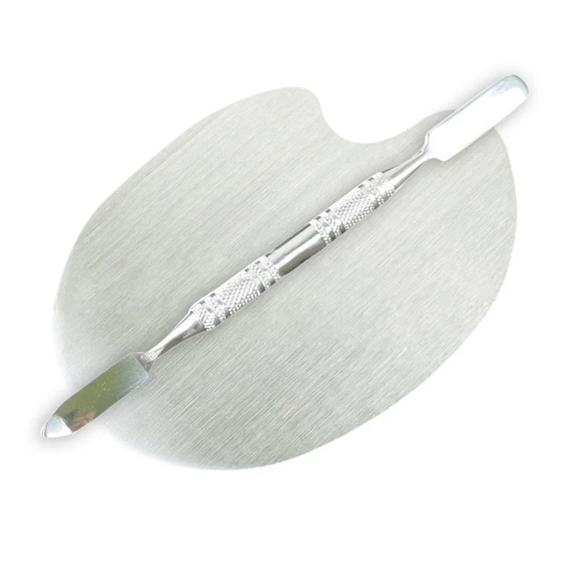 

1Pcs Empty Eyeshadow Palette Foundation Concealer Mixing Pans Nail Polish Color Palettes Cosmetic Spatula Makeup Tools