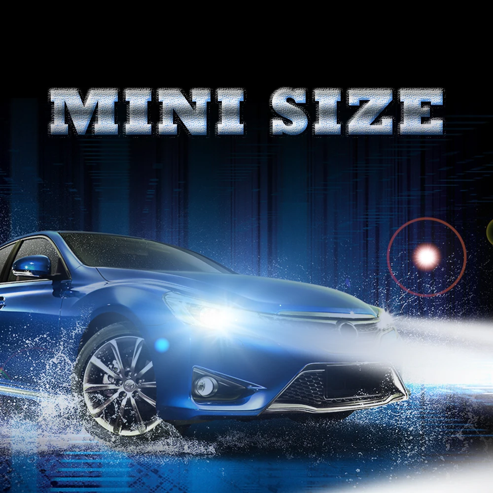 2018 новый дизайн мини-светодиод машины фар 12000lm 6000 k холодный белый Светодиодный H1 H7 H8/H9/H11 9005/HB3 9006/HB4 9012 супер яркий свет