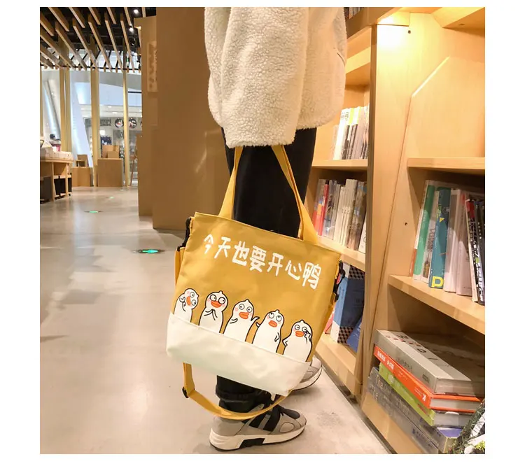 Cute Canvas Shoulder Bag Women Pig Printed Crossbody Bag for Teenager Girls Tote Bag Cartoon HandBag Bolso Mujer Women Bag New_20
