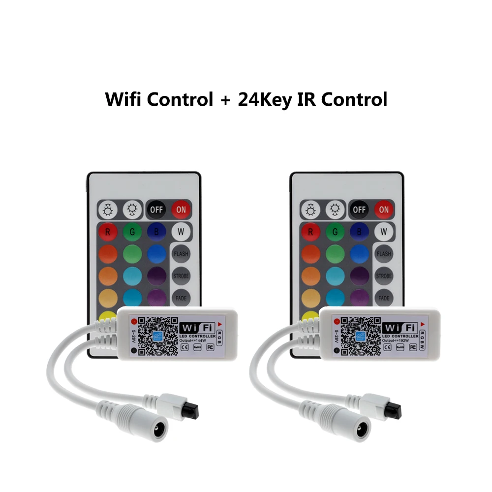 Wi Fi светодиодный rgb пульт управления Мини DC12V с 24Key IR/21Key RF дистанционного для RGB/RGBW