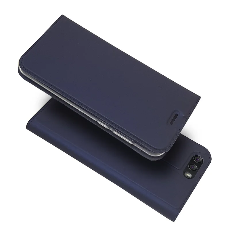 Кожаный чехол-книжка для Asus zenfone 4 ZE554KL, чехол для Asus zenfone 4 Selfie Pro ZD552KL ZD553KL, чехол-накладка - Цвет: dark blue