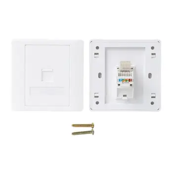 

86 Type Computer Socket Panel CAT5E Network Module RJ45 Cable Interface Outlet W-store D21_B