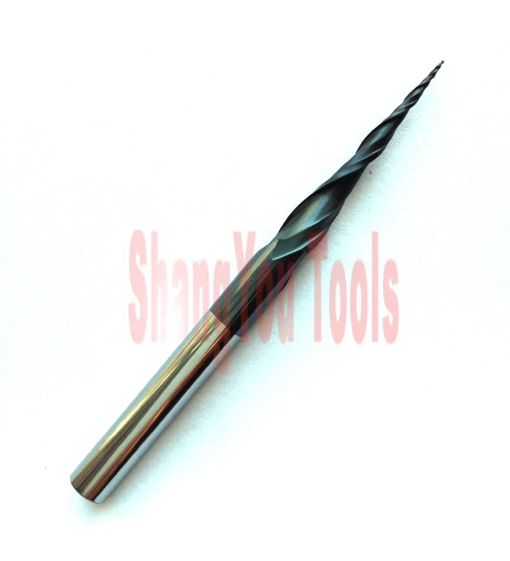 Morse Cutting Tools 91331 Stub Length Ball Nose Double End Mills 30 Degree Helix Angle 4 Flutes 7/16 x 7/16 Size Titanium Aluminum Nitride Finish Center Cutting Solid Carbide