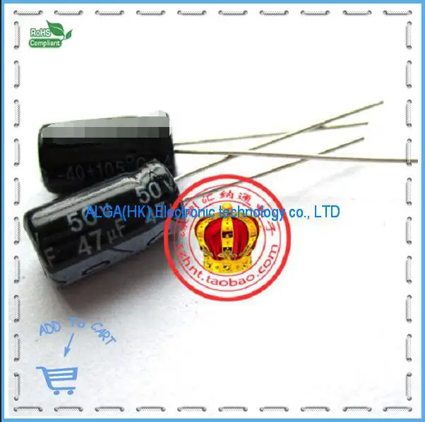 . Качественные электролитические конденсаторы 50V47UF 47 мкФ/50V 6*11MM 47UF50V|capacitor china|capacitor